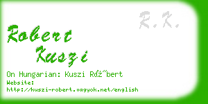 robert kuszi business card
